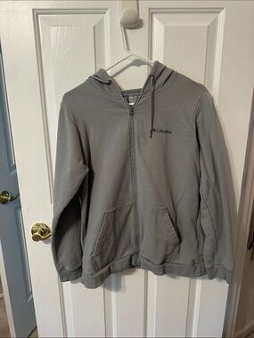 Columbia Gray Full-Zip Hooded Sweatshirt